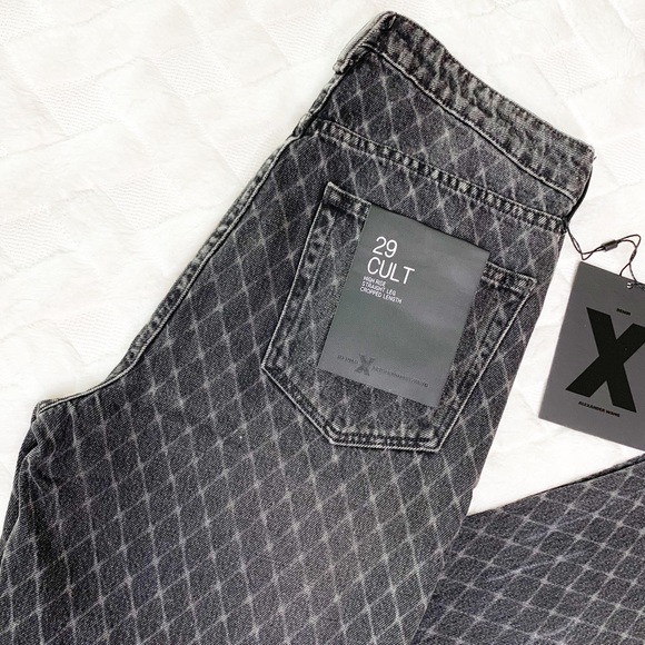 Alexander Wang Denim - ALEXANDER WANG - NEW cult distress diamond print